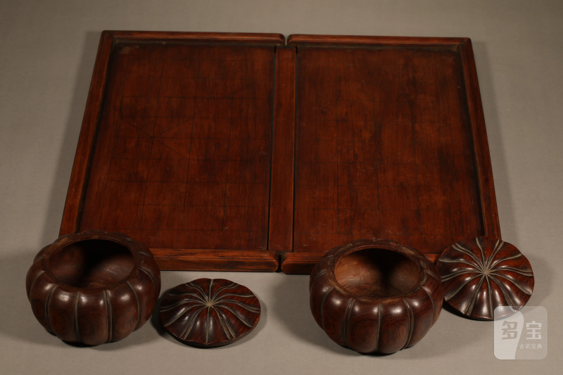 清 黄花梨棋盘、棋罐 - 图3